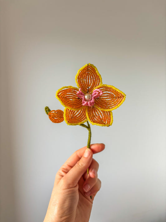 Realistic Orchid | Beaded Flower Stem Inspiration