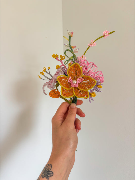 Meadow Magic Beaded Flower Girl Bouquet
